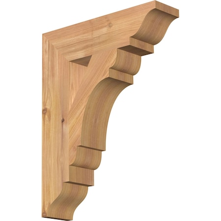 Ekena Millwork Olympic Traditional Smooth Bracket, Western Red Cedar, 3 1/2"W x 14"D x 18"H BKT04X14X18OLY01SWR